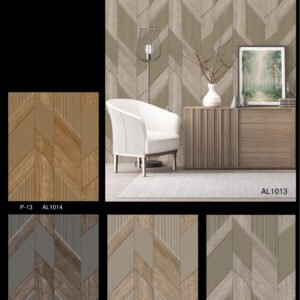 Wooden Geometric Design Wallpaper