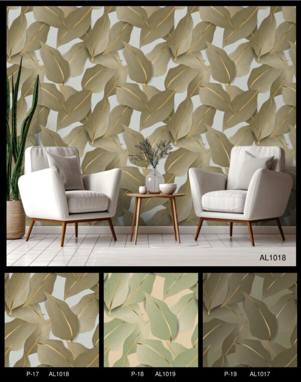 3D Leaves Wallpaper
